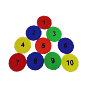 Throwdown Spots Numbered 225mm Dia 1 EVA Set of 6