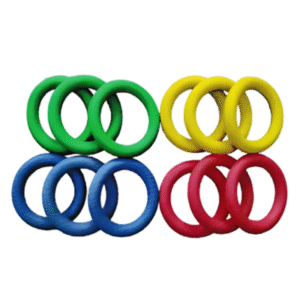 Rubber Quait Rings 3 piece of each color Set of 12